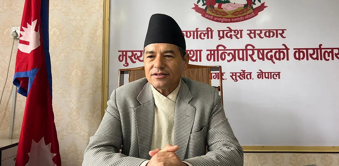 कर्णालीका मुख्यमन्त्री शाहीले विश्वासको मत लिनुहुँदै