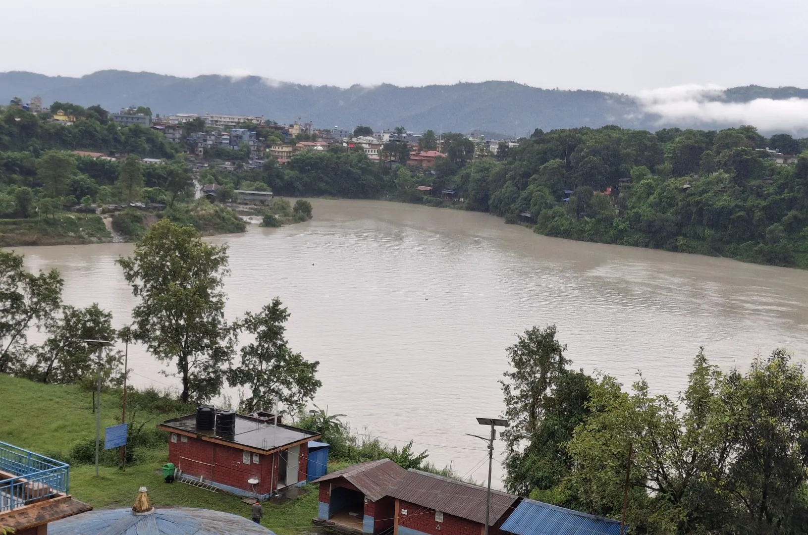 सेतीको बहाव बढेर रामघाटमा ताल बनेपछि उच्च सतर्कता