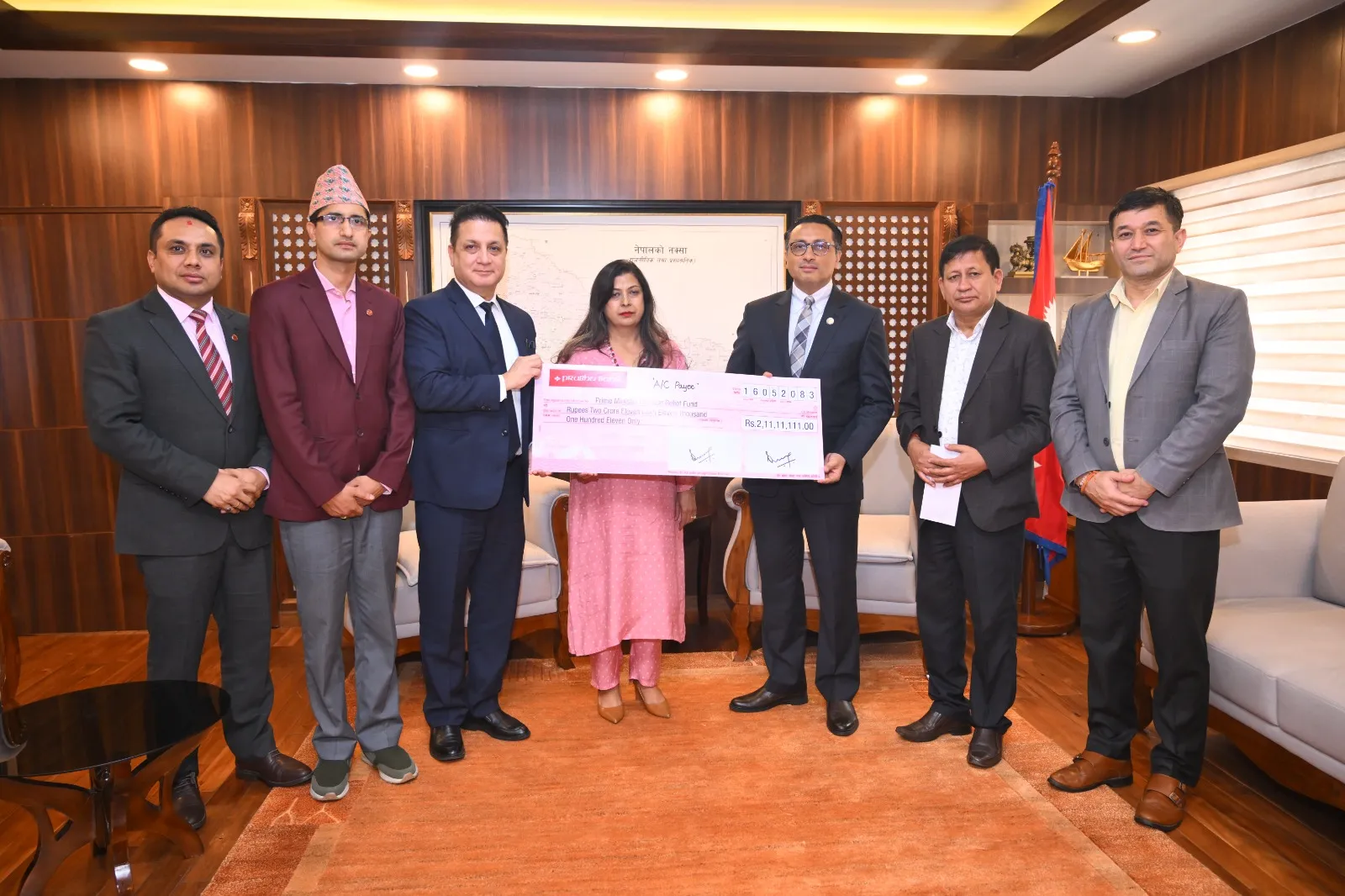 प्रभु बैंकले गर्यो भोटेकोशी  बाढी प्रभावितको लागि  दुई करोड एघार लाख सहयोग