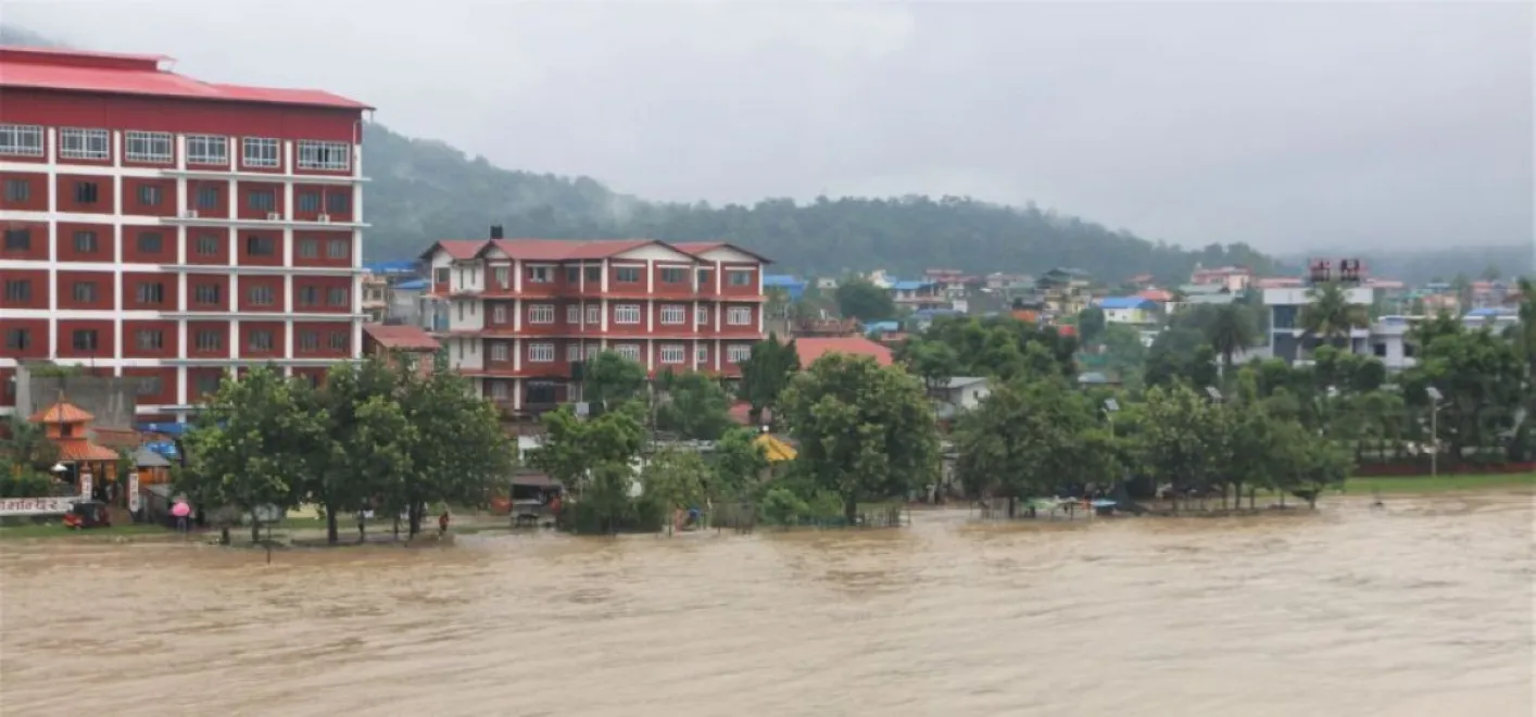 भोटेकोशीमा पुनः बाढी :  बहाव नारायणीमा आइपुग्दा खतराको सूचीभन्दा कम