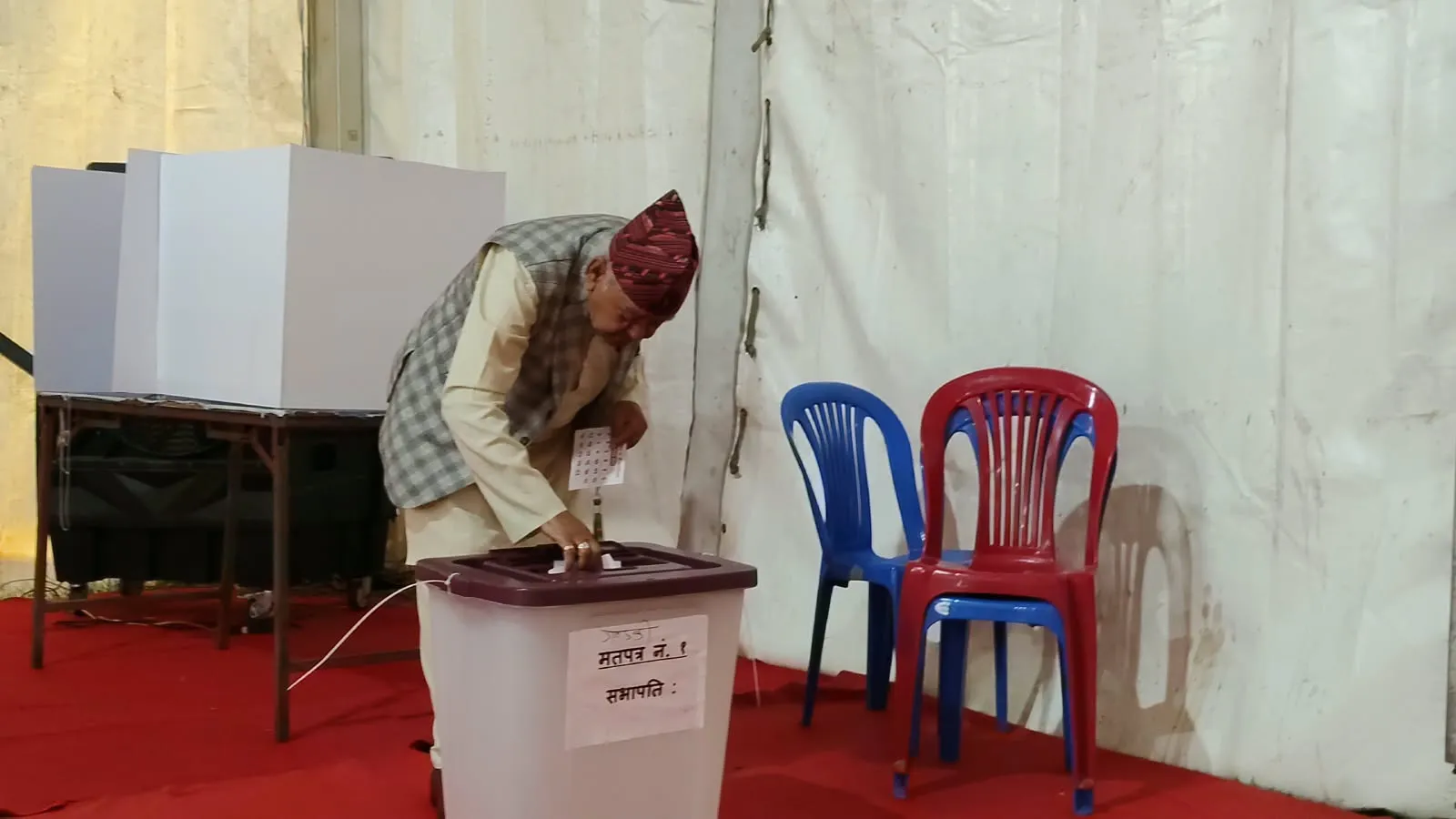 नेपाली कांग्रेस महाधिवेशन : मतदान सुरू
