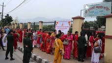 टेकुको ऋषेश्वर महादेव मन्दिरमा भक्तजन